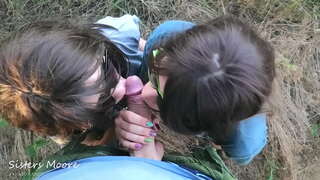 Минет урамда, Сперма үз авызы, Поцелуи белән спермой - Мин делюсь үзенең Ире белән үз Тәртибендә Сестрой, сосать әгъзасы, ирен - POV 3some bj Җыелма сеңлесе Мур